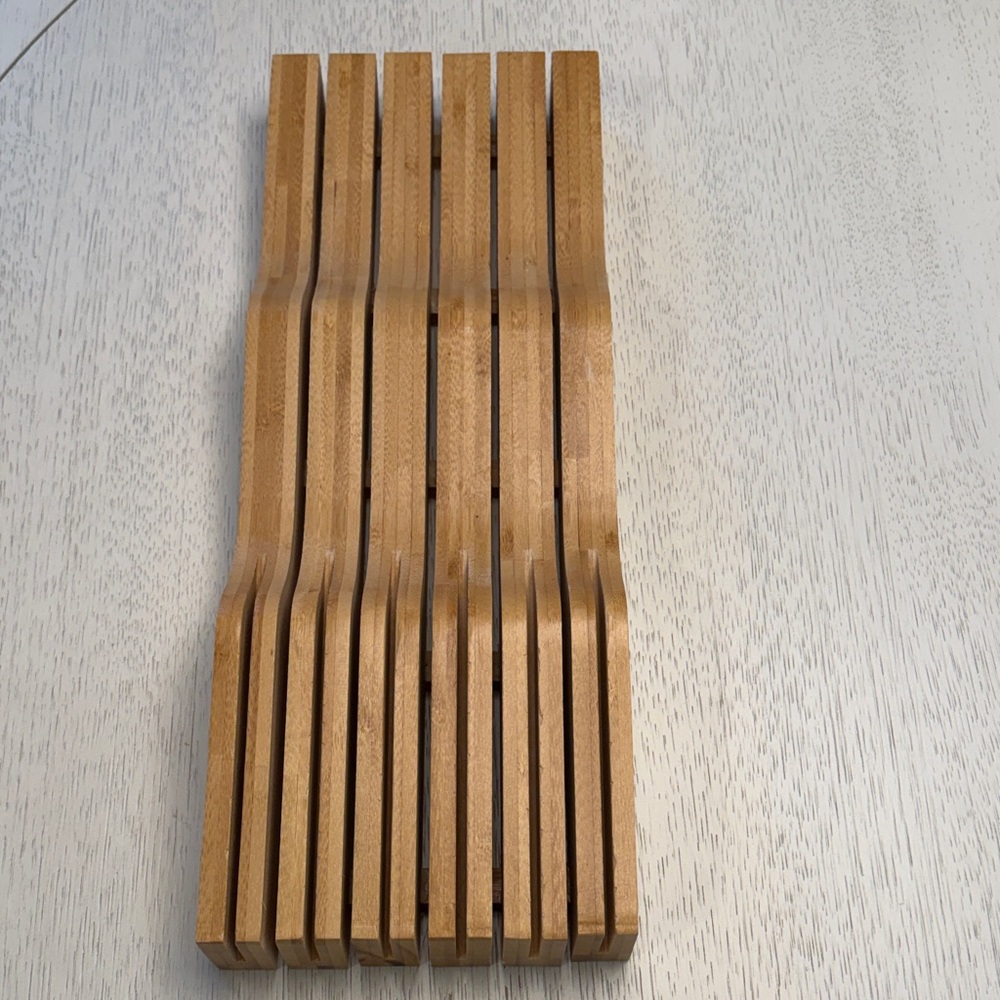 Oceanstar Bamboo in drawer knife organizer